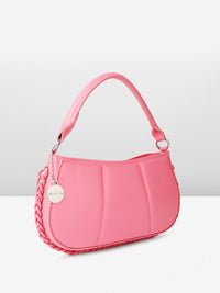 DressBerry Geometric Self Design Structured Handheld Bag
