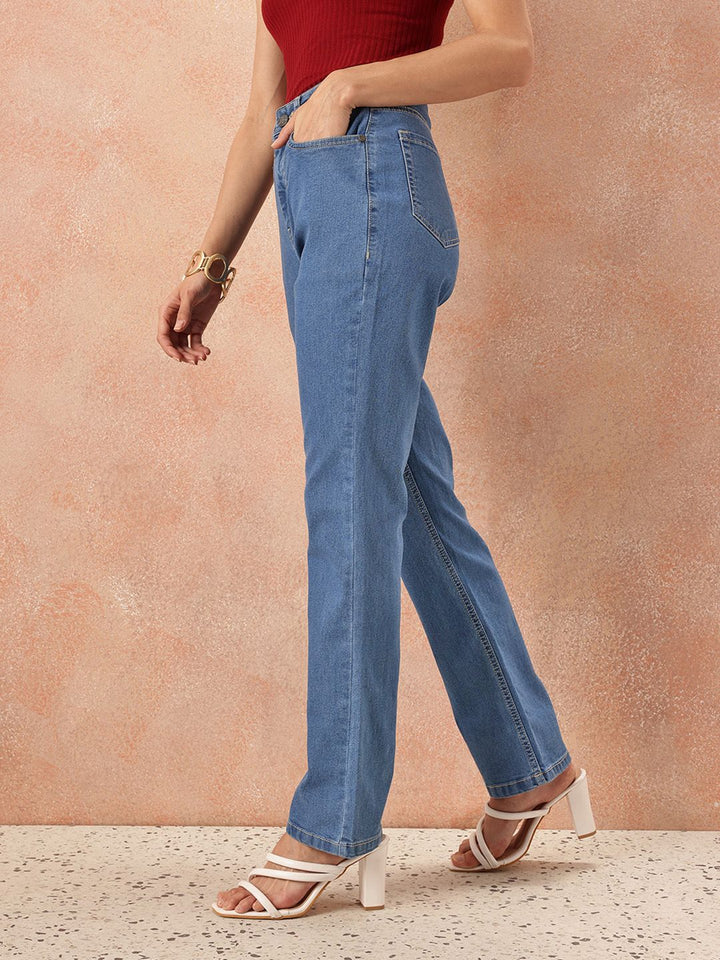 all about you Women Straight Fit Stretchable Jeans