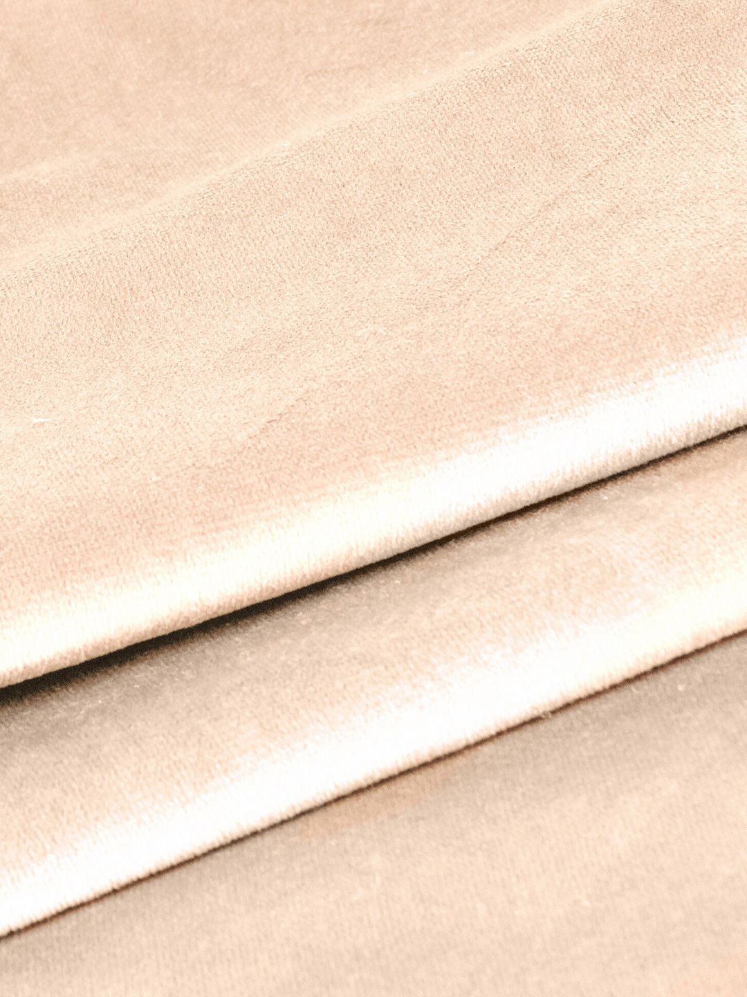 STITCHNEST Beige 5 Pieces Velvet Square Cushion Covers