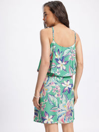 DressBerry Eye-Catching Floralicious Strappy A-Line Mini Dress
