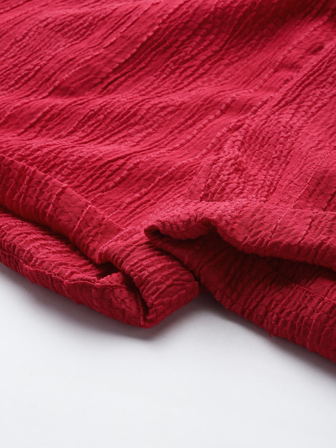 Baju bertekstur dressberry dengan seluar pendek co-ords