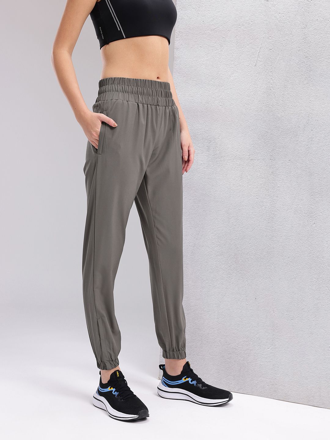 HRX by Hrithik Roshan Women High Waist Rapid-Dry Training Joggers