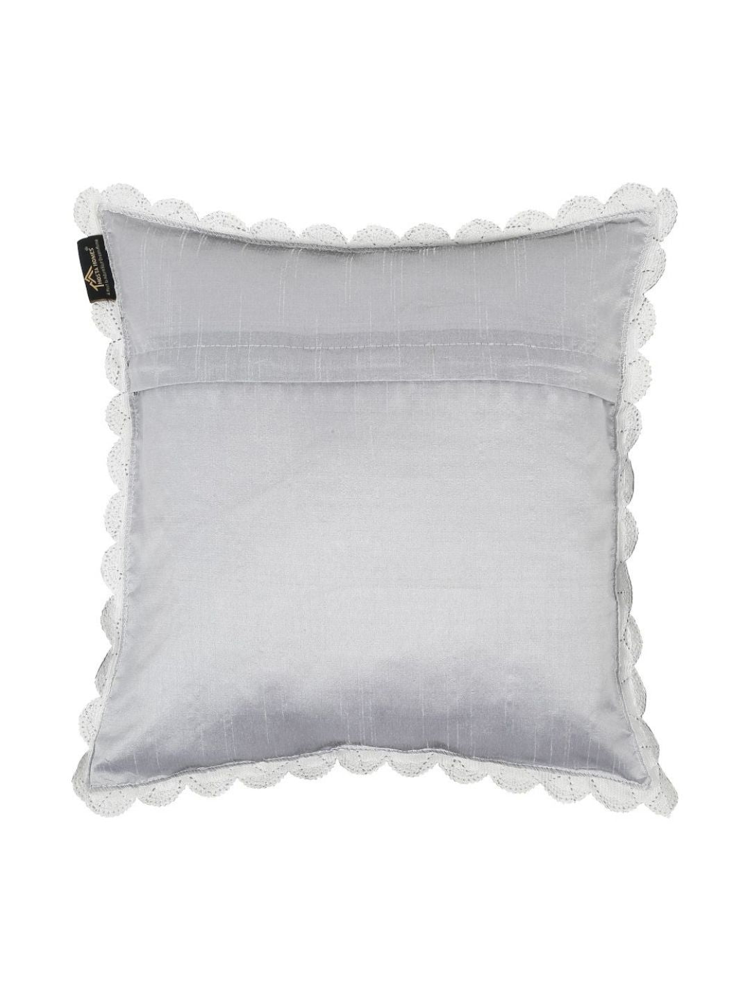 HOSTA HOMES Grey Set of 5 Velvet Square Cushion Covers