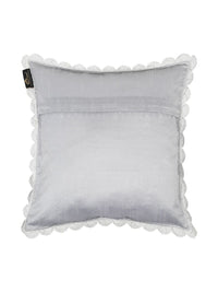 HOSTA HOMES Grey Set of 5 Velvet Square Cushion Covers