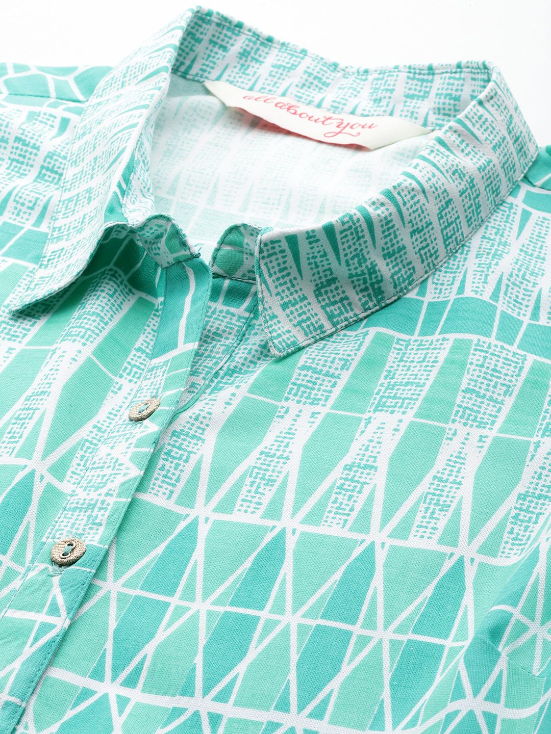 all about you Printed Midi Shirt Dress with Belt
