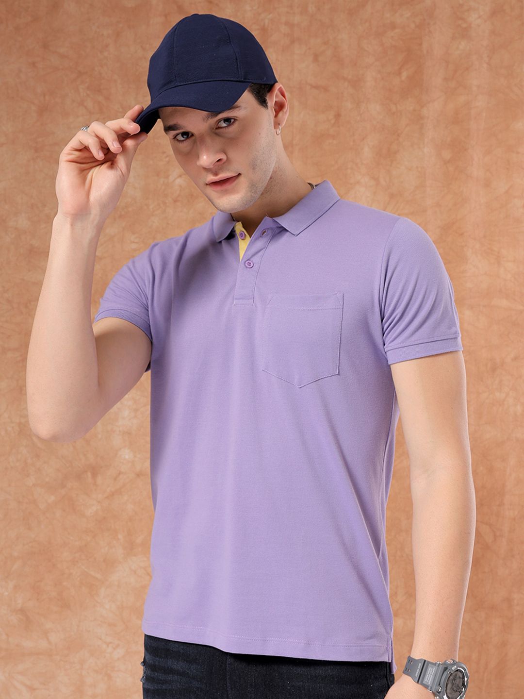 The Indian Garage Co Men 2 Polo Collar Pockets T-shirt