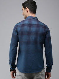 SPYKAR Slim Fit Checked Pure Cotton Casual Shirt