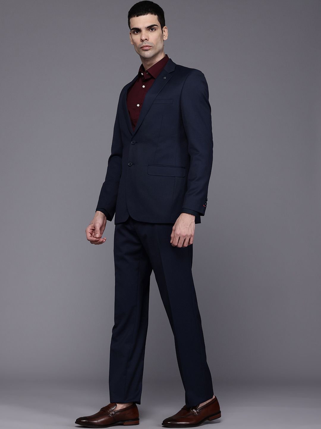 Raymond Regular Fit Single Breasted Formal Blazer With Trouser