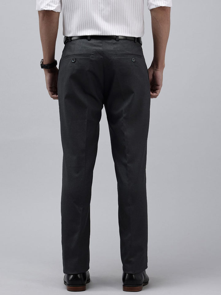Park Avenue Men Textured Slim Fit Formal Trousers