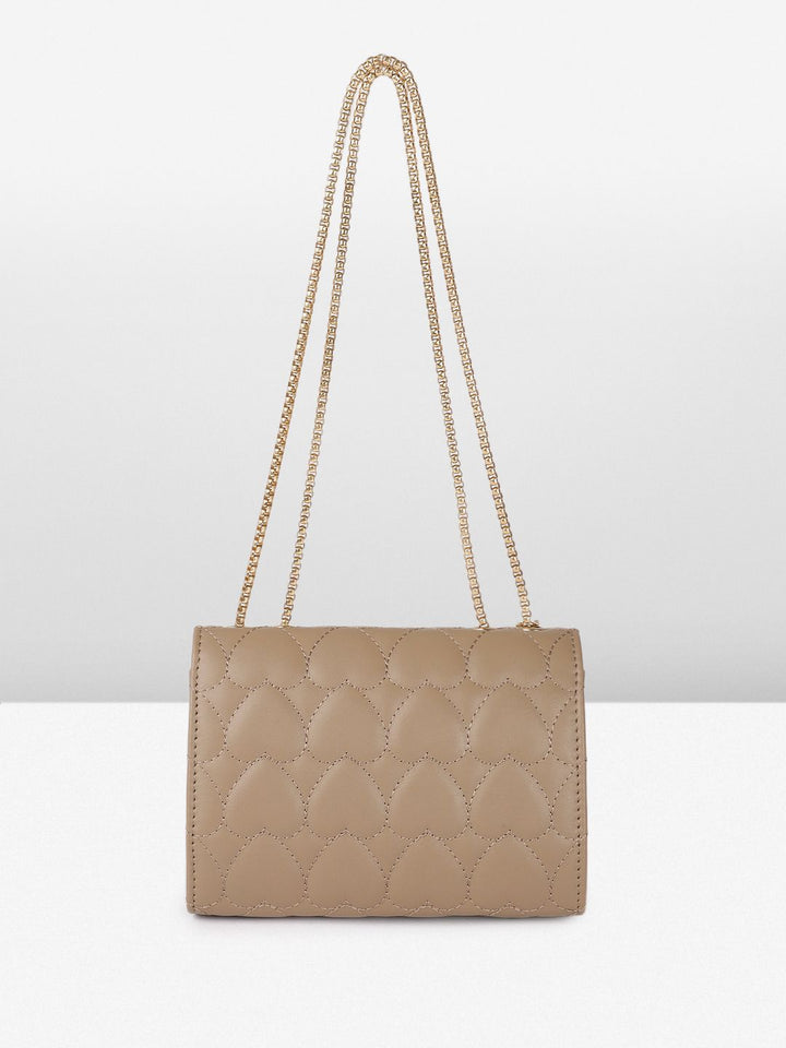DressBerry Quilted Shoulder Bag with Chain Strap