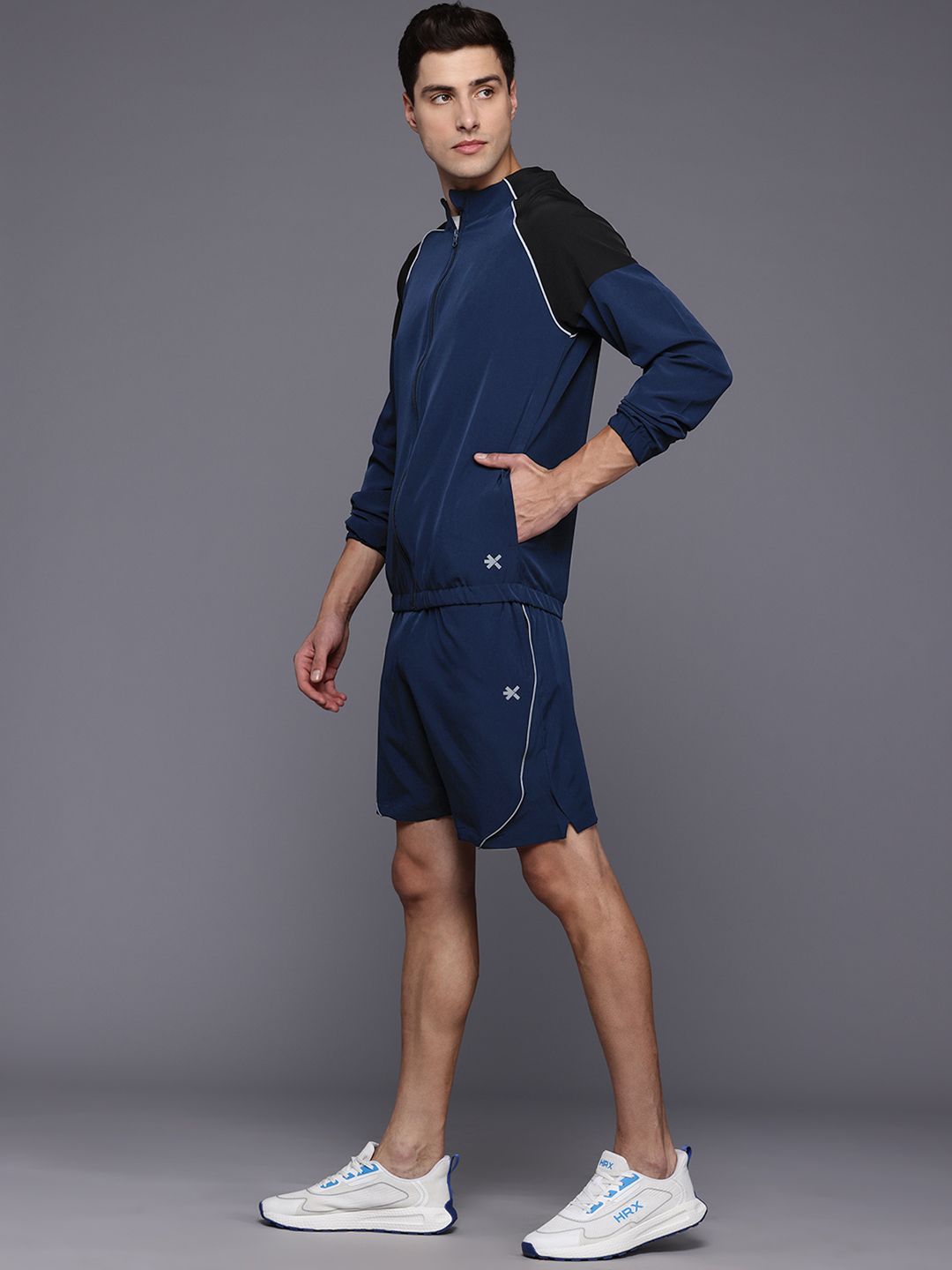 HRX by Hrithik Roshan Rapid-Dry Training Tracksuit With Reflective Detail