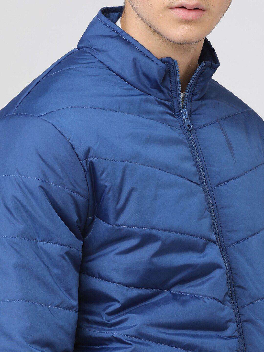 HIGHLANDER Men Blue Padded Jacket