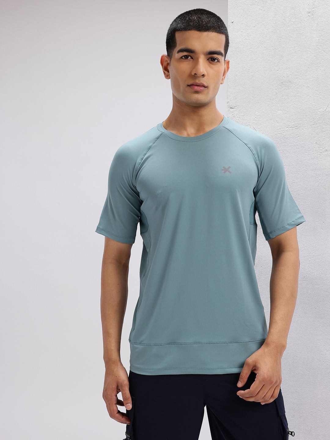 HRX by Hrithik Roshan Mesh Panel Back Rapid-Dry Training T-shirt