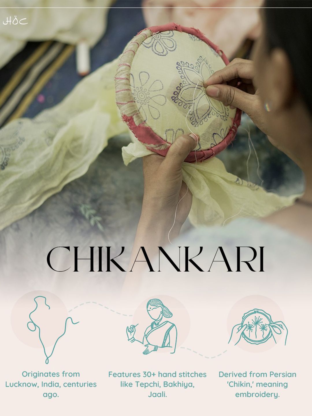 House of Chikankari Women White Cotton Chikankari Embroidered Kurta