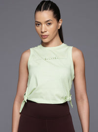 HRX by Hrithik Roshan Yoga T-shirt with Knot-Detail