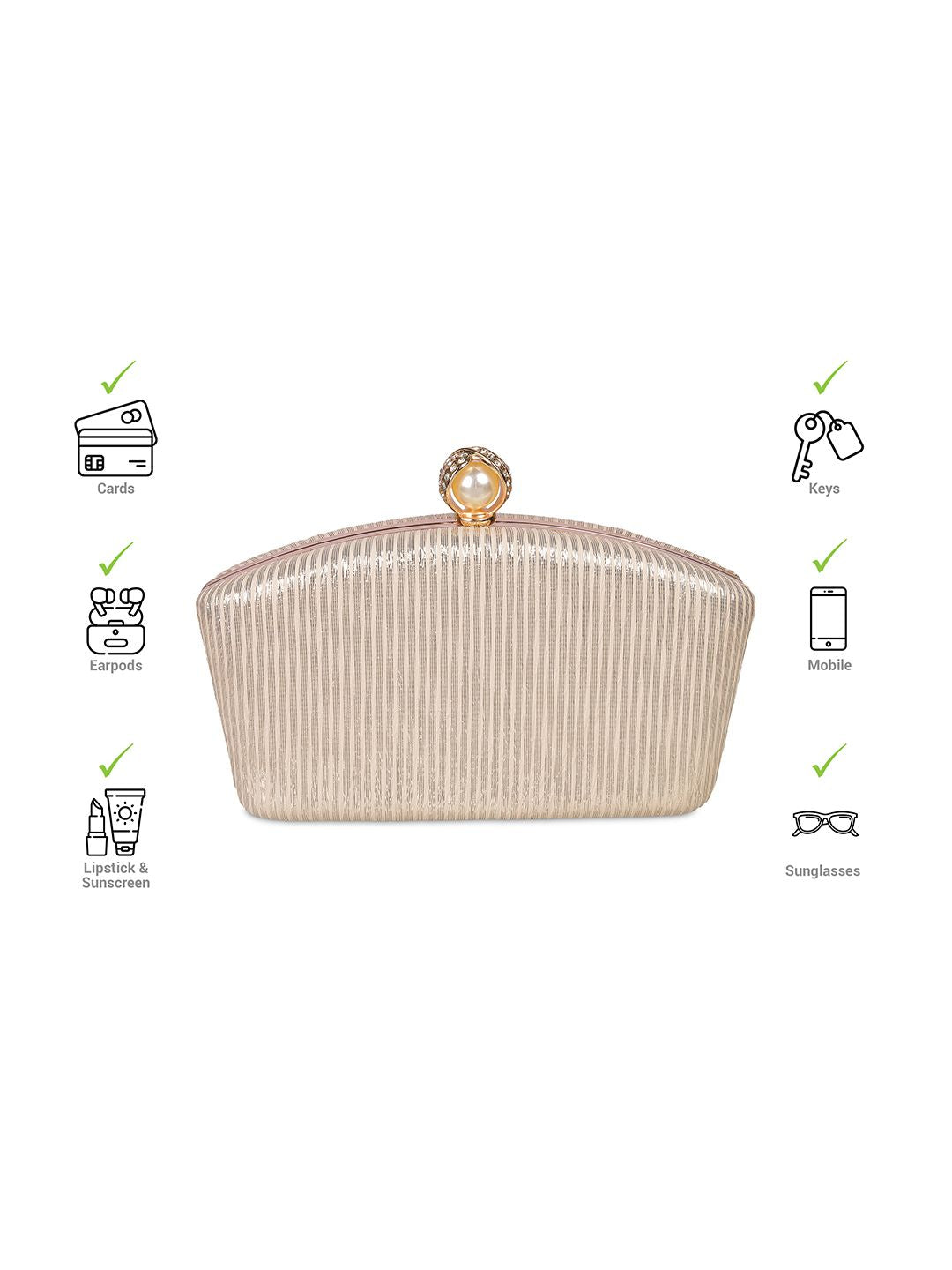 Metro Embellished Box Clutch