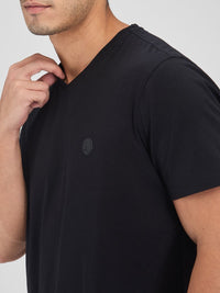 SPYKAR Men V-Neck Slim Fit T-shirt