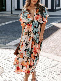 all about you Floral Printed Slits Maxi Dress