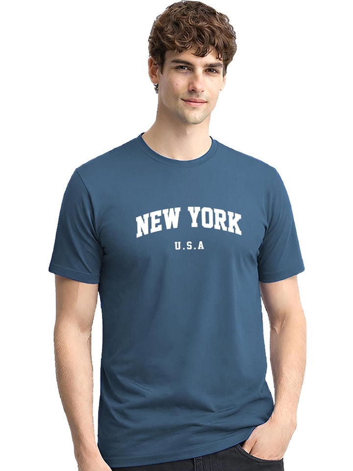 ADRO Men Typography Printed T-shirt