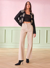 AND Printed Open Front Shrug