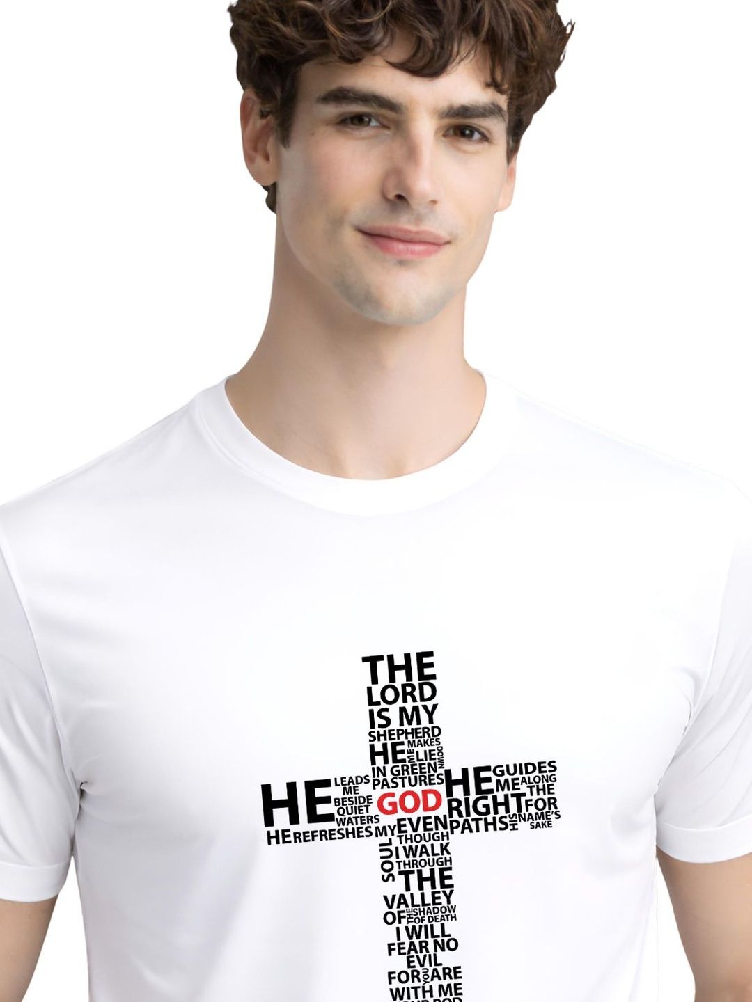 ADRO Typography Printed Round Neck Short Sleeves Regular Fit Pure Cotton T-shirt