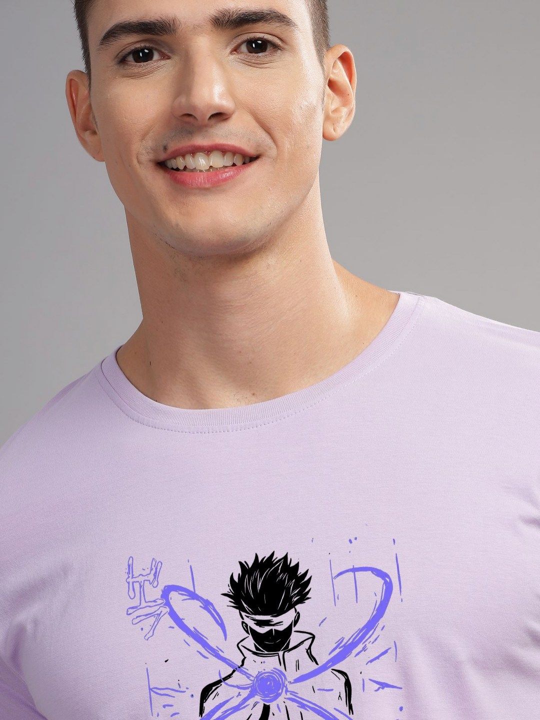 ADRO Men Graphic Printed Graphic Print Others Round Neck Cotton Tshirt