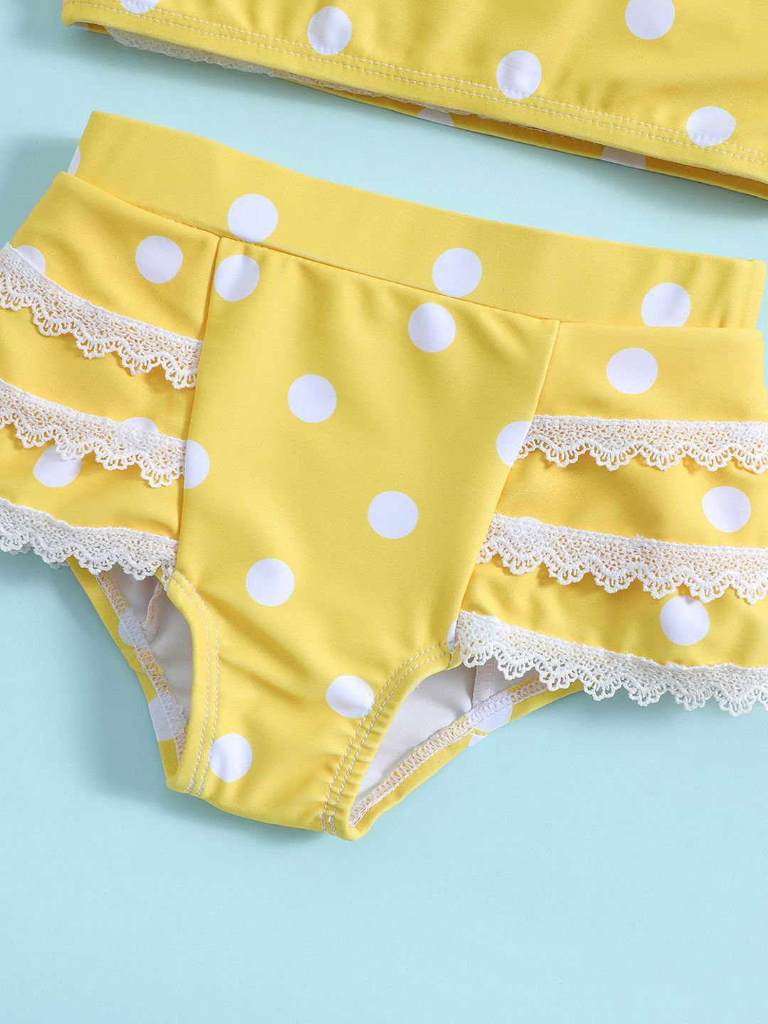 YK Infant Girls Printed Top & Shorts Swim Set