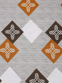 KLOTTHE Grey Geometric 400 TC Cadar Katil King dengan 2 Sarung Bantal
