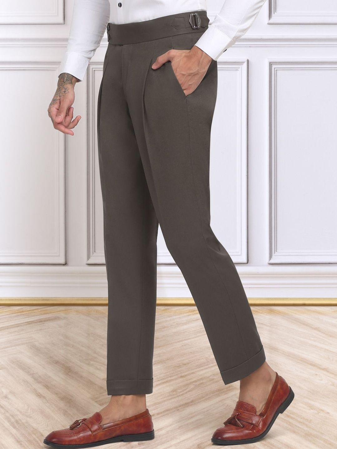 Moda Rapido Men Slim Fit Easy Wash Trousers