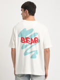THE BEAR HOUSE Typography Printed Pure Cotton T-shirt