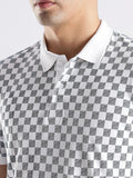 ADRO Men White Cotton Tshirts