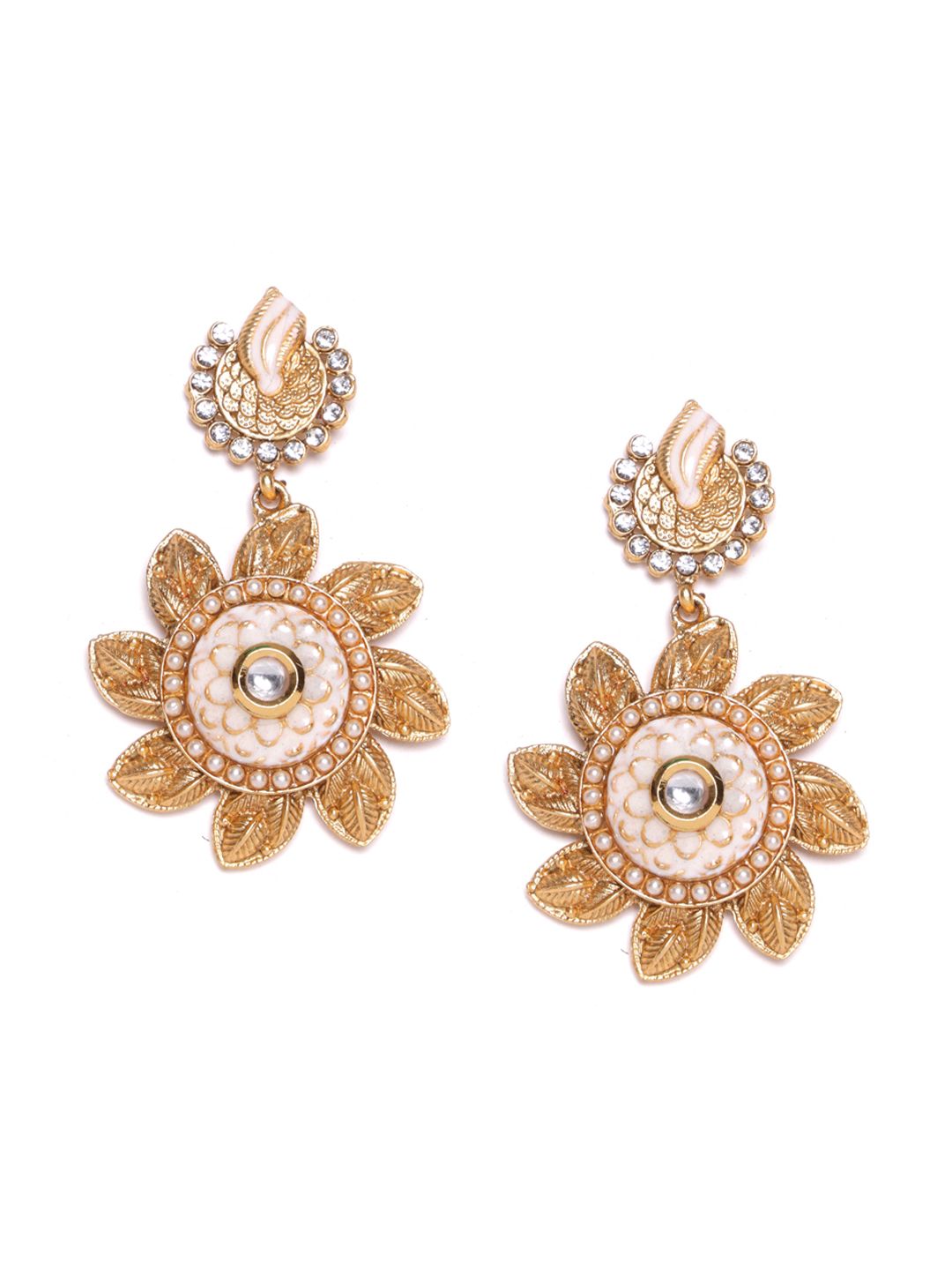 Anting-anting Jatuh Kontemporari Anouk Saduran Emas