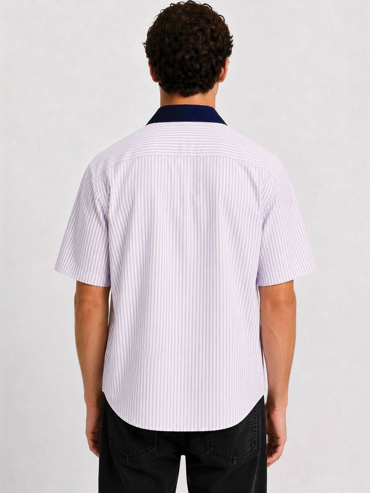 ADRO Men Relaxed Striped Casual Shirt