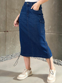 SASSAFRAS Pencil Midi Skirt