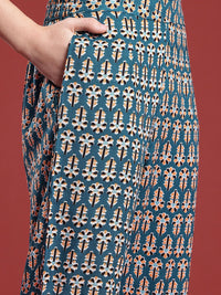 Anouk Ethnic Motifs Printed Kurta with Trousers & Dupatta