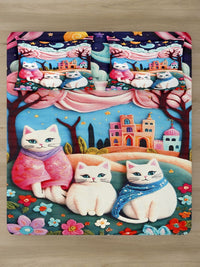 Klotthe Animal Printed 400 TC King 7D Bedsheet & 2 Pillow Covers-2.50 m x 2.25 m