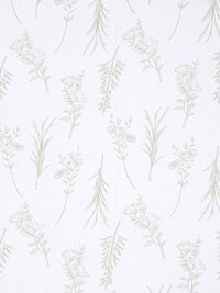 KLOTTHE White Floral Dilengkapi 400 TC Kapas Tulen Cadar Super King Dengan 2 Sarung Bantal