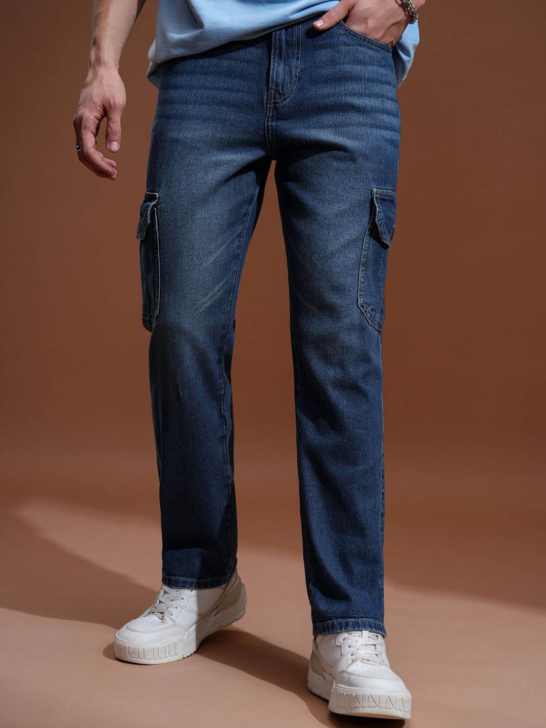 HIGHLANDER Men Straight Fit Light Fade Jeans