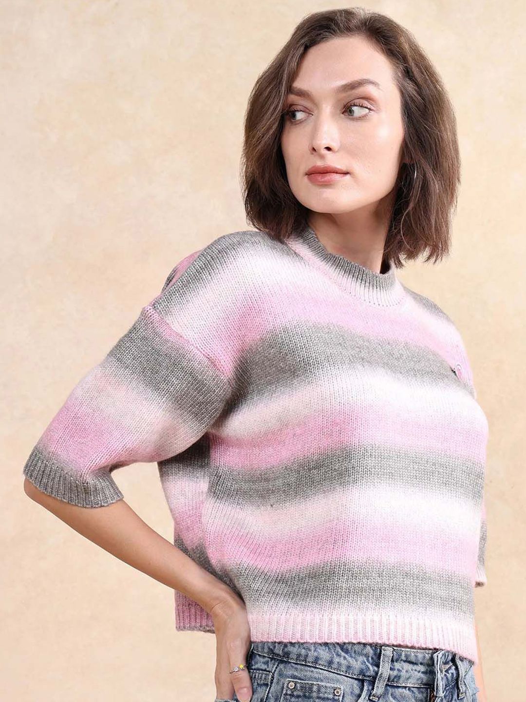 RAREISM Women Striped Pullover