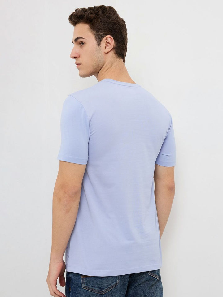 SPYKAR Men Graphic Printed Round Neck Cotton Slim Fit T-shirt