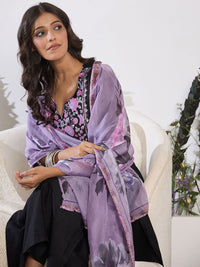 Indo Era Floral Embroidered Yoke Design Round Neck Regular Kurta With Trouser & Dupatta