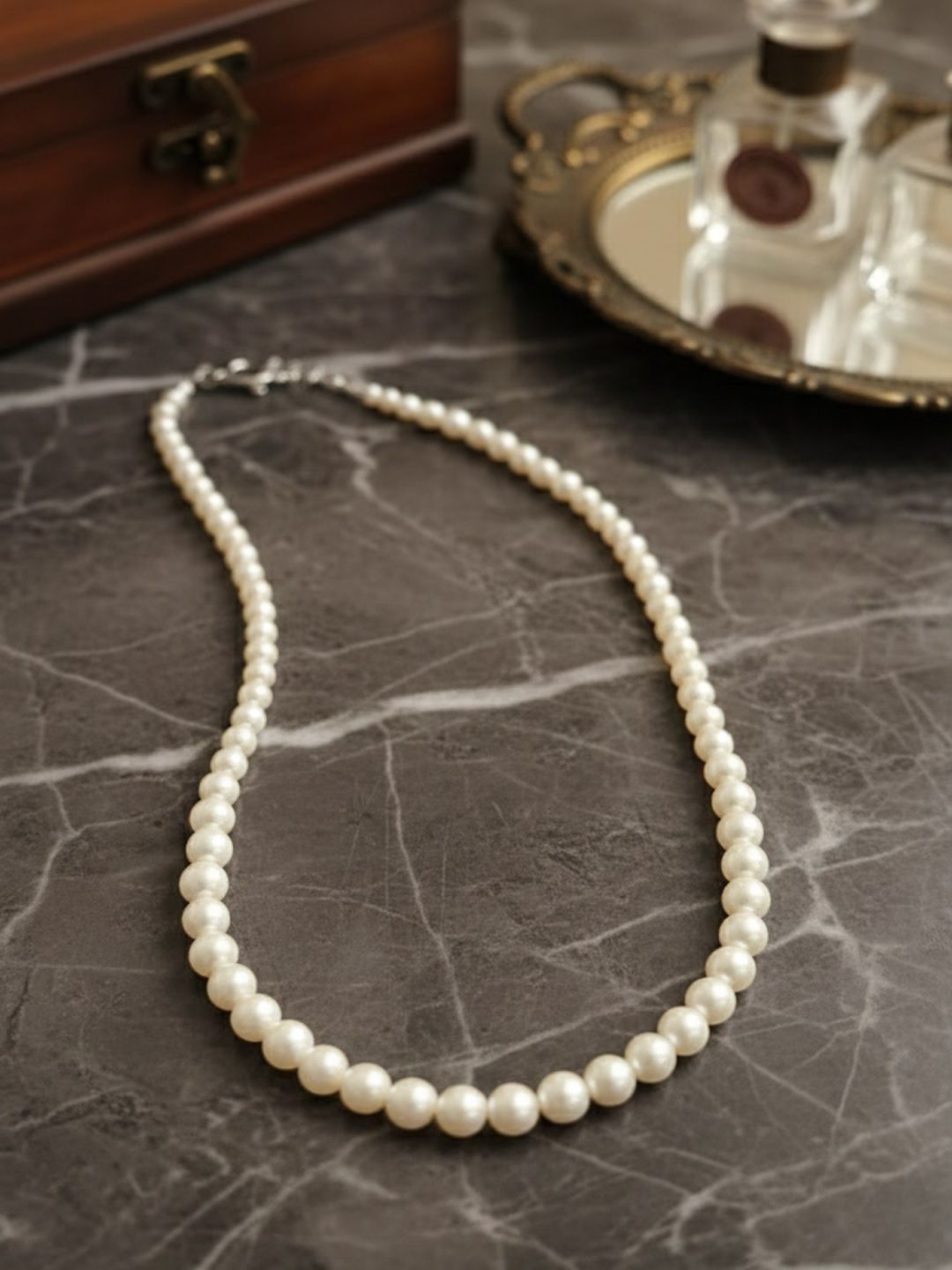 PANASH Pearls Beaded Minimal Necklace