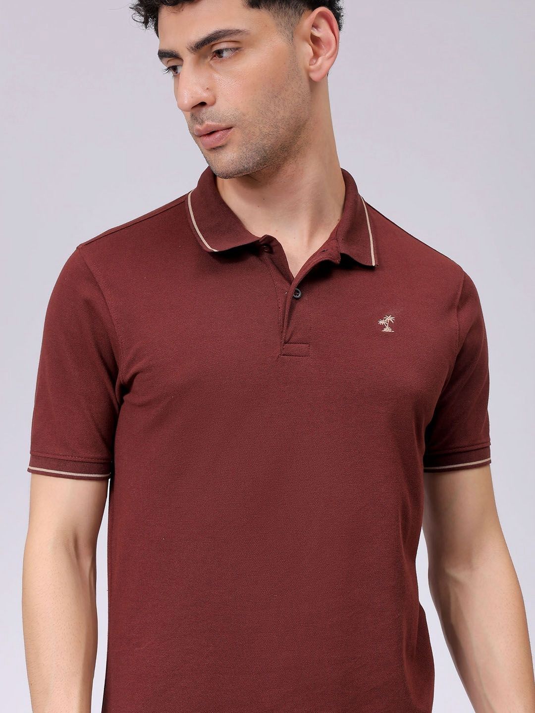 The Indian Garage Co Men Polo Collar Pockets T-shirt