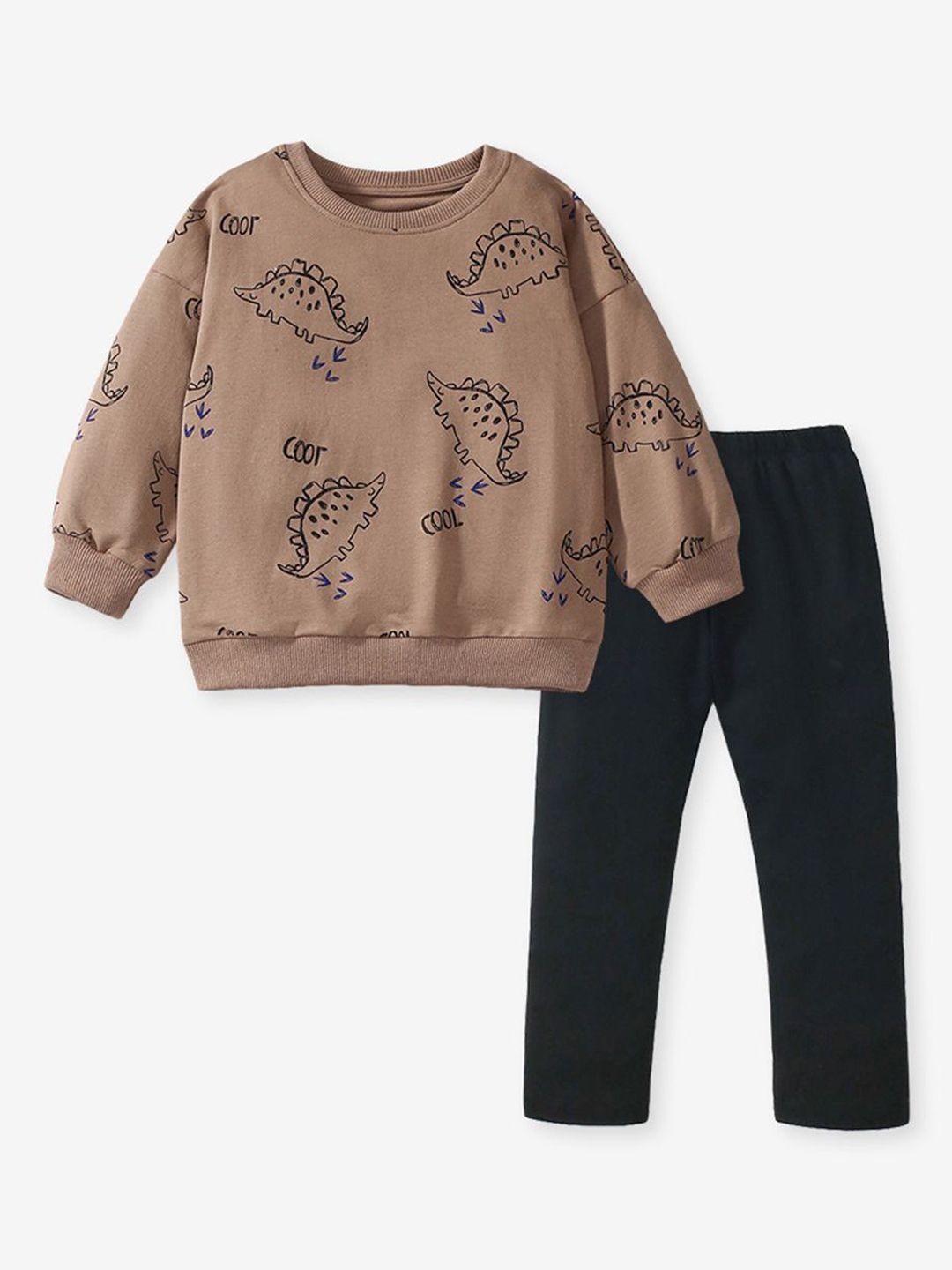 YK Boys Printed T-shirt With Trousers