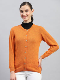 Monte Carlo Women Solid Round Neck Cardigan