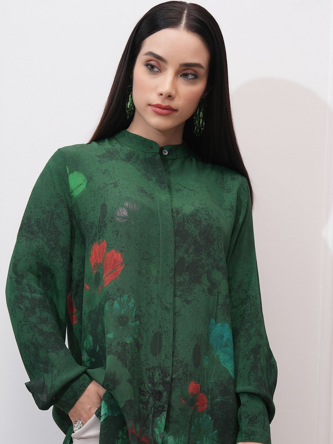 Vishudh Women Floral Opaque Printed Casual Shirt