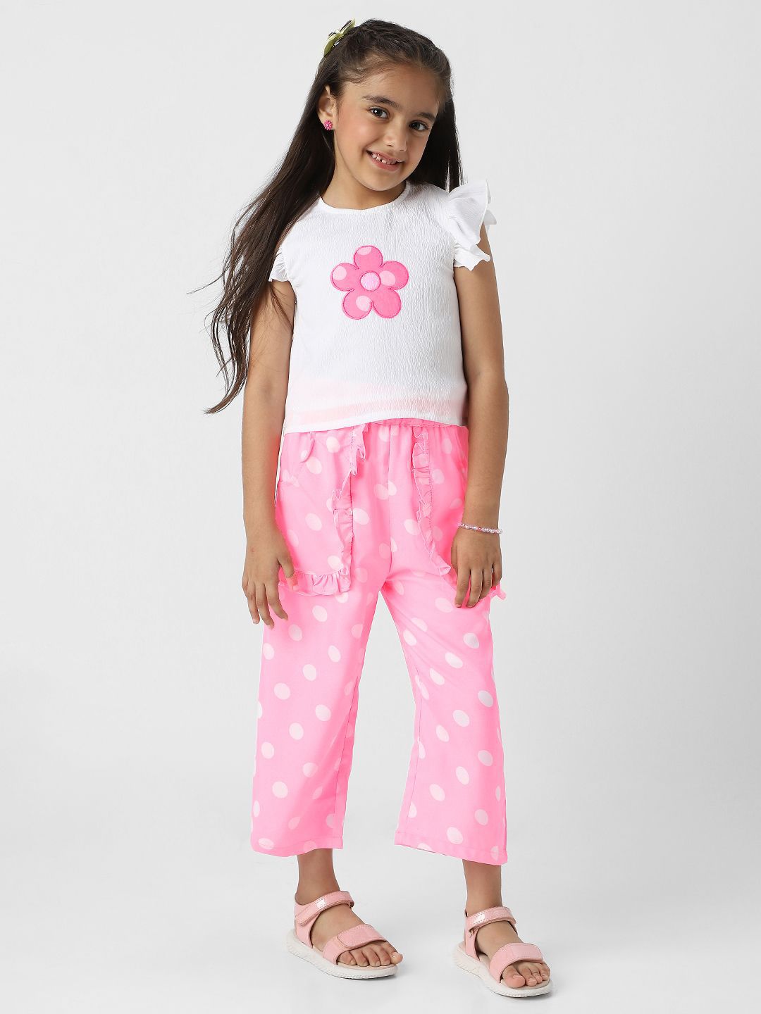 Nauti Nati Girls Printed Top with Trousers