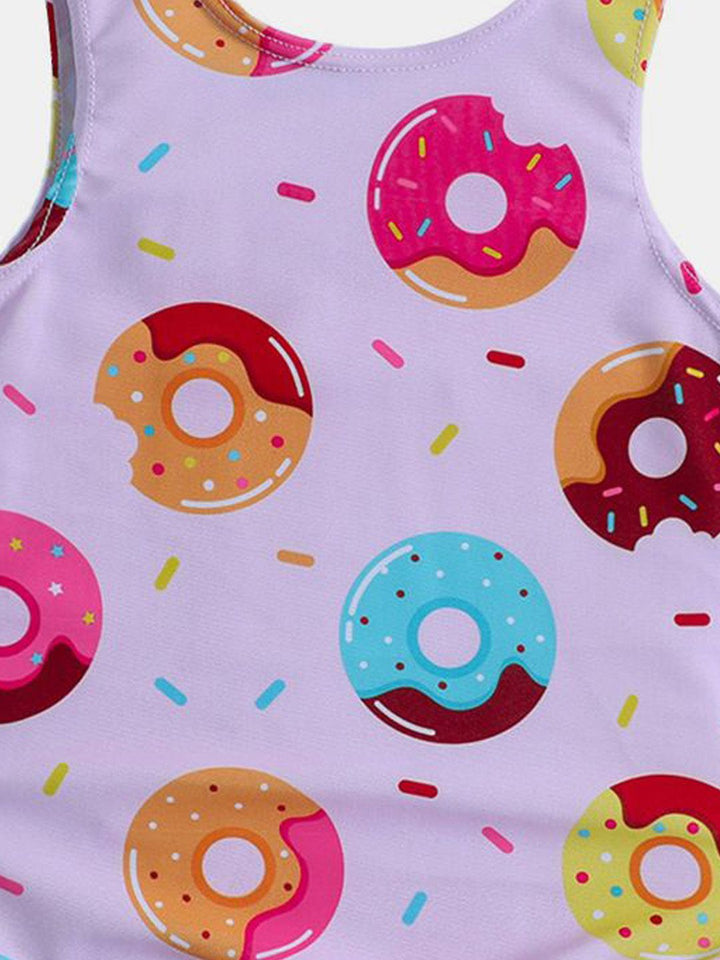 YK Infant Girls Printed Sleeveless Bodysuit
