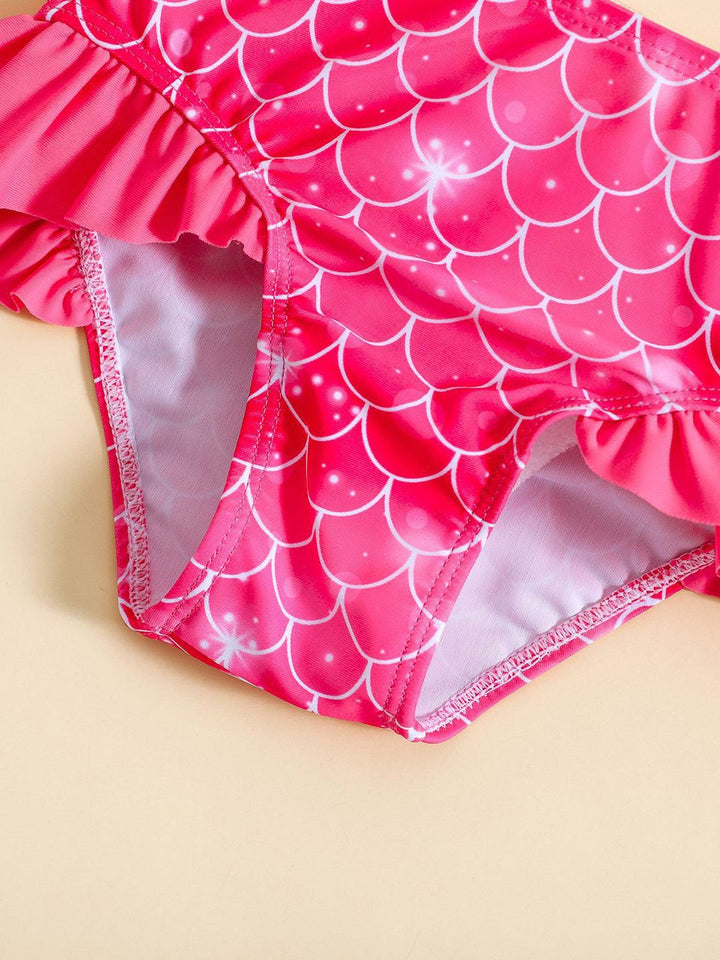 YK Girls Printed Swim Bikini Set