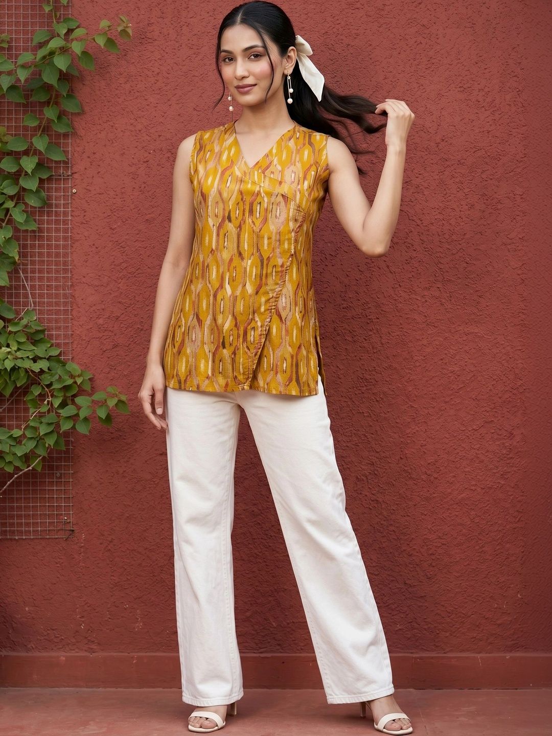 Mamicha Print Cotton Top
